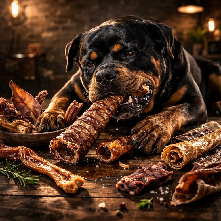Friandises naturelles de mastication pour gros chiens