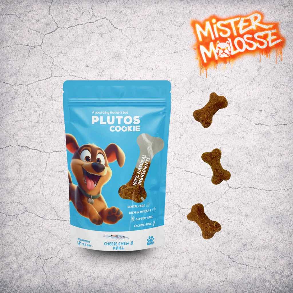PLUTOS COOKIES FROMAGE & KRILL pour chien