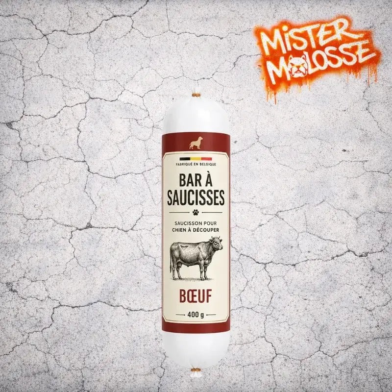 Saucisson pour chien bœuf 400G