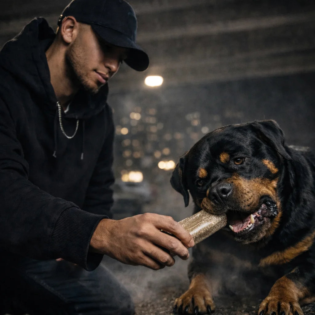 chien_mastication_moelle_de_bois_de_cerf