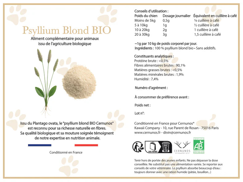 PSYLLIUM BLOND BIO | LA SÉRÉNITÉ INTÉRIEURE POUR LE SANG